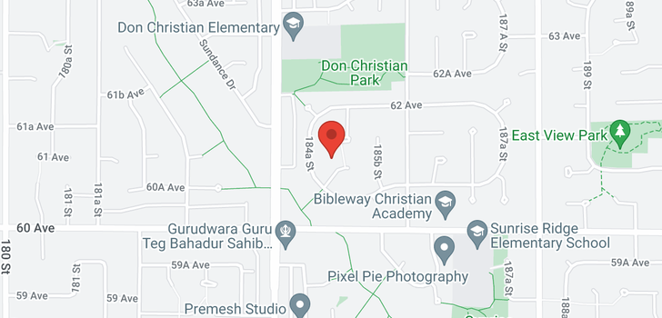 map of 6135 185A AVENUE